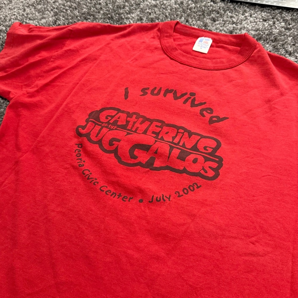Vintage Russell Athletic Gathering of the Juggalos Shirt Mens Red Excellent M